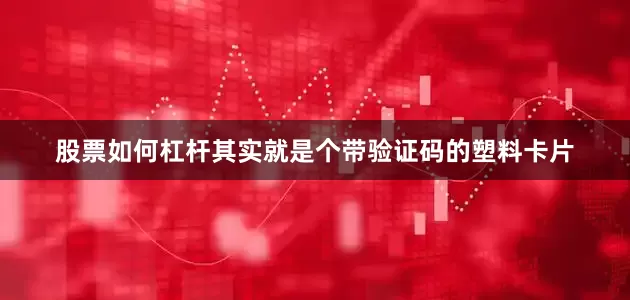 股票如何杠杆其实就是个带验证码的塑料卡片